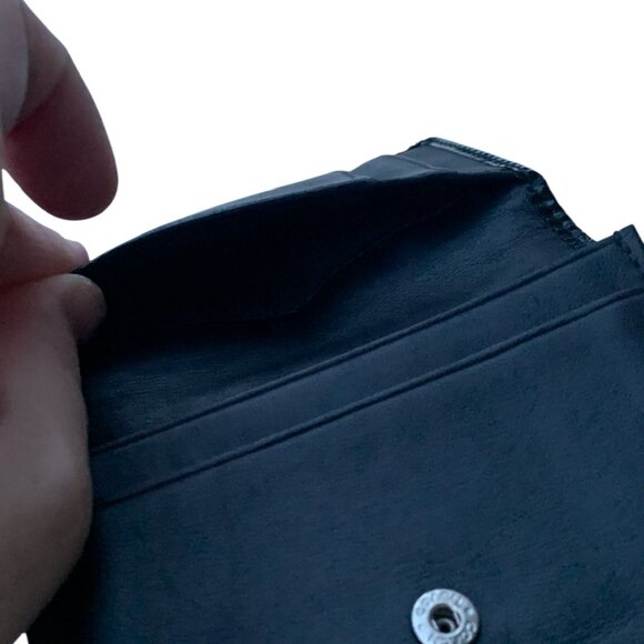 Vintage Black Coach Signature Jacquard Canvas Bifold Compact Wallet Card Case - Picture 14 of 14